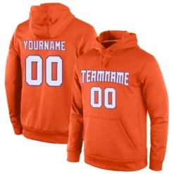 Custom Stitched Orange White-Purple Sports Pullover Sweatshirt Hoodie SS2026167